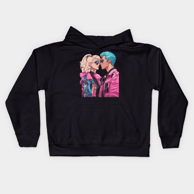 Anime True Love Exists Kids Hoodie by animegirlnft